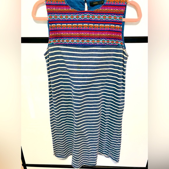 THML Dresses & Skirts - Festive & Adorable Boho Versatile Embroidered & Stripe Jersey THML Anthropologie
